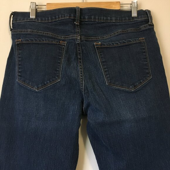 Old Navy Classic Original Dark Blue Mid Rise Short Denim Jeans - Picture 6 of 14